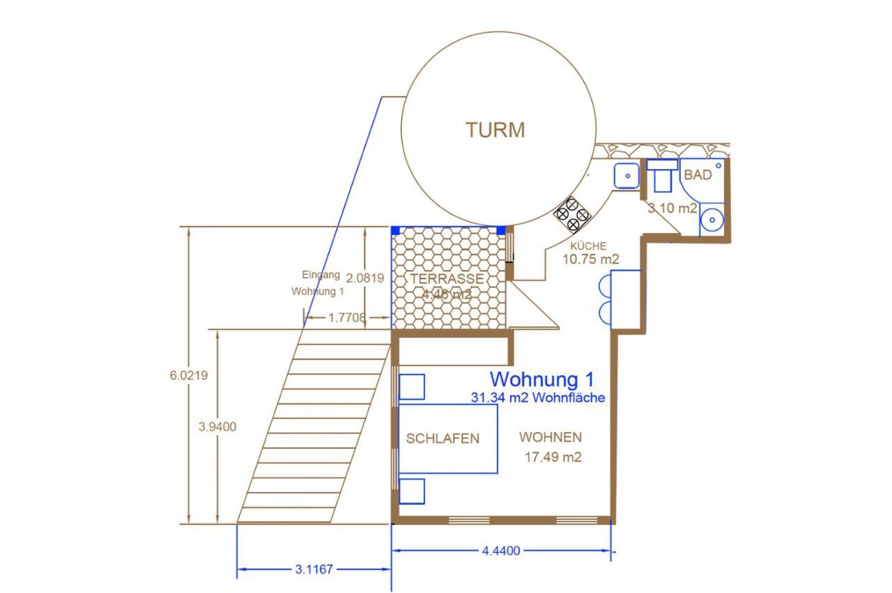 Blaue Wohnung- Ferienwohnung Sulzbach an der Murr Ngoại thất bức ảnh